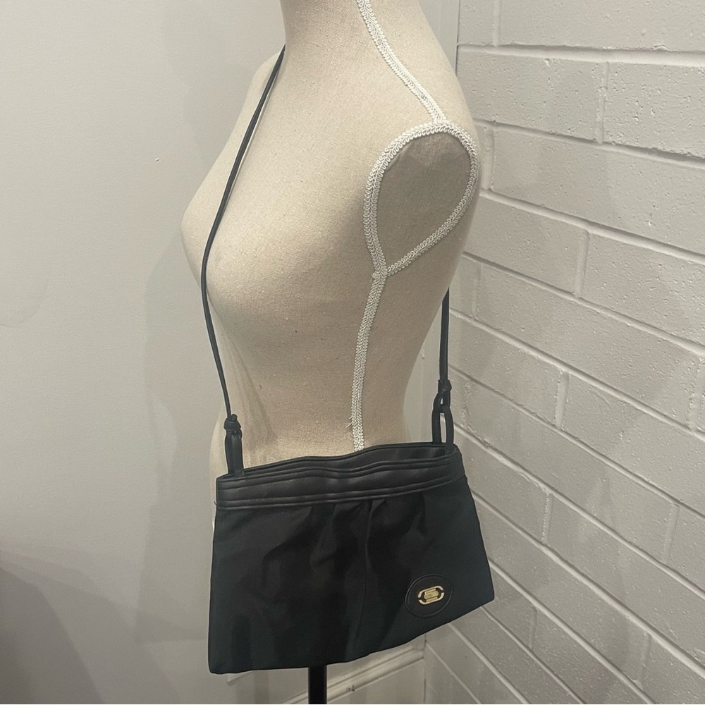 Women’s Vinyl Black Crossbody Bag (Marked CCC on Zippers) - Picture 7 of 7